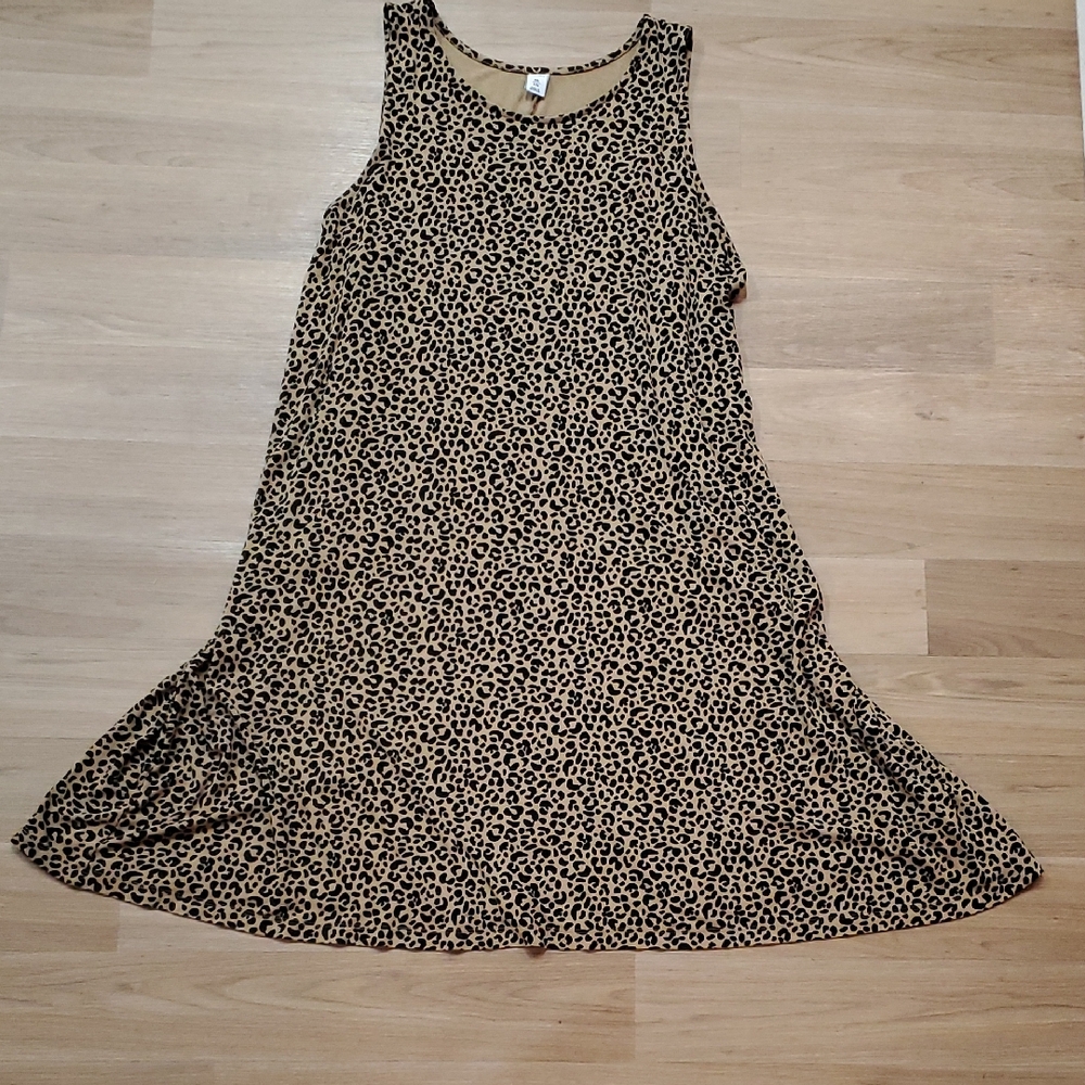 Old Navy Leopard Print Mini Dress - Black and Tan